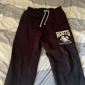 OVO x ROOTS- black sweatpants - Size Large